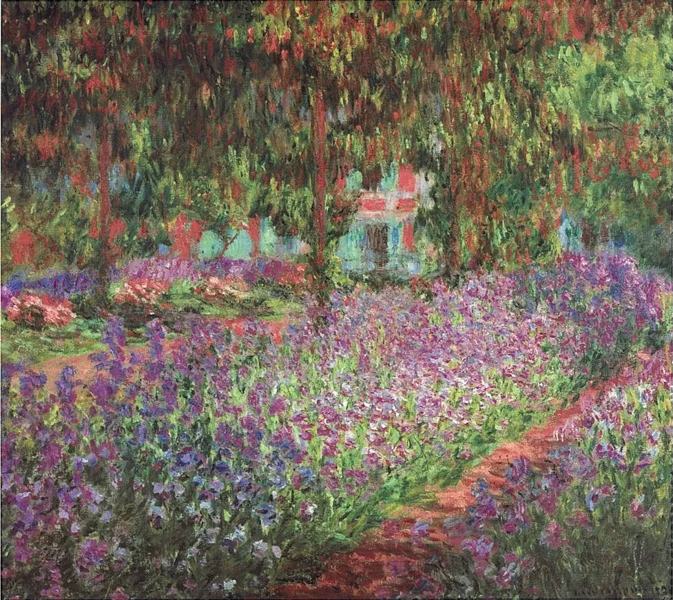 El jardín del artista en Giverny, de Claude Monet, 1900